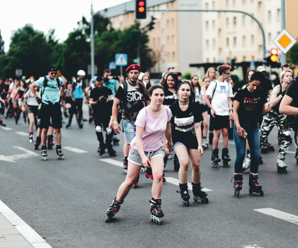 3. Nightskating Białystok. Przejazd wojskowy