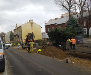 Uszkodzenie przyłącza gazowego na ul. Nowy Świat w Tarnowie