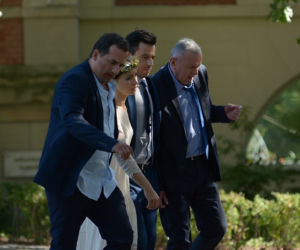 Pierwsza miłość. Wiola (Diana Kozłowska), Kaśka (Misiek Koterski), Mikser (Błażej Michalski), Ludwik (Włodzimierz Adamski)