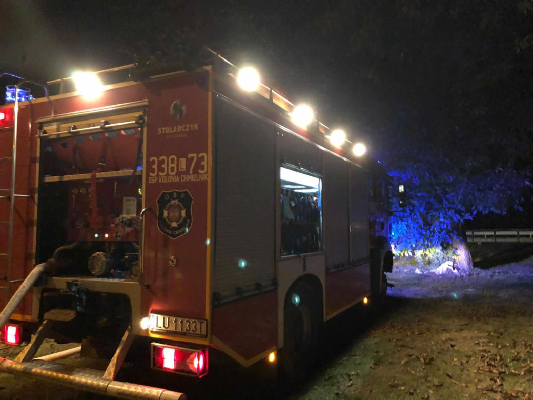 Potężny pożar w pow. lubelskim. Na miejscu działało 18 zastępów straży pożarnej