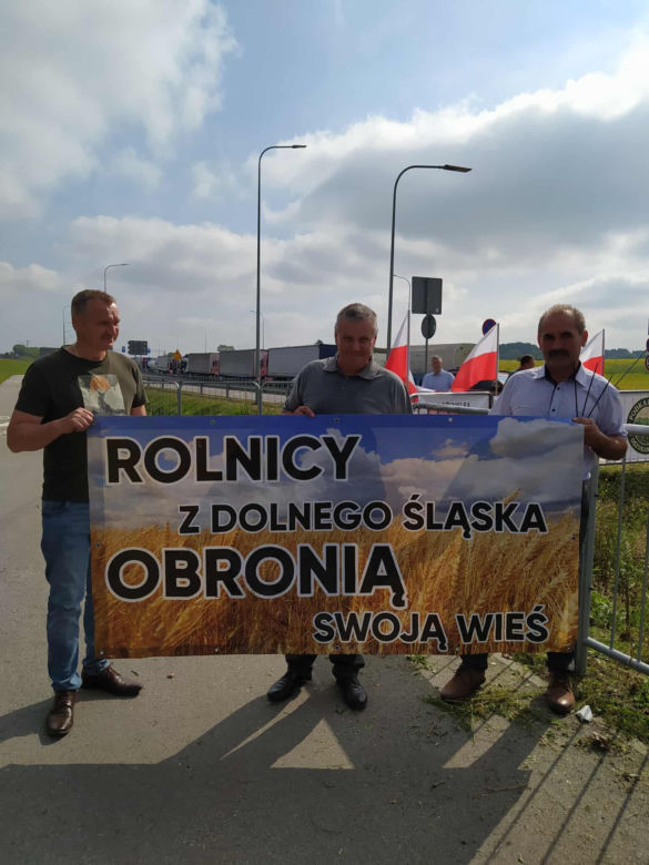 Protest rolników w Medyce