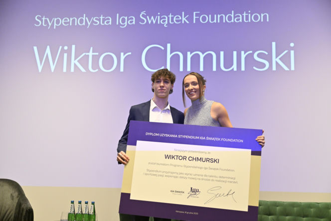 Iga Świątek rozdała stypendia