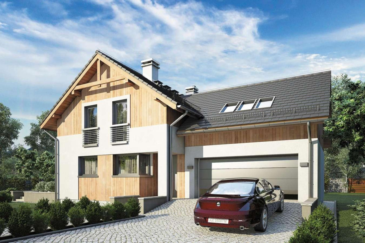 Tradycyjna architektura z nowoczesnymi dodatkami