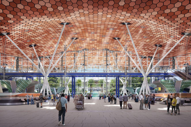 Port Lotniczy Mohameda V w Casablance - wizualizacje nowego terminala