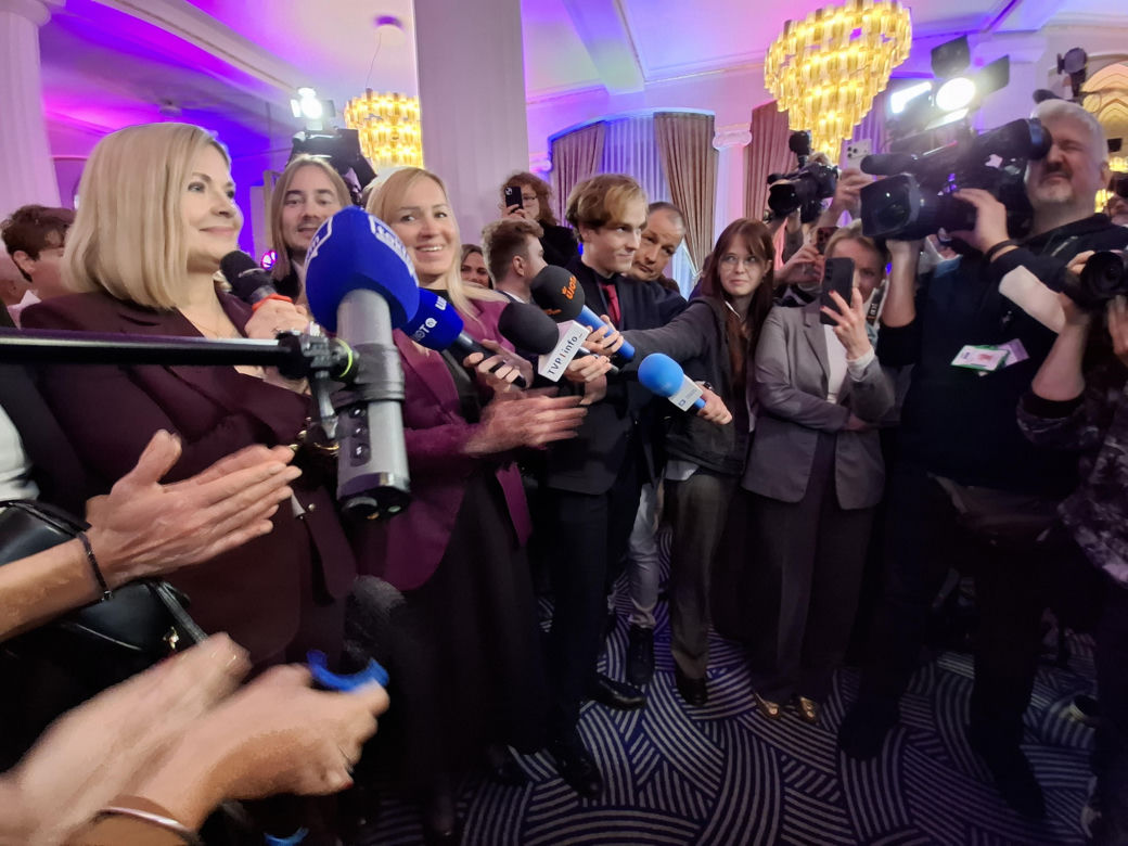 Sztab Moniki Piątkowskiej po wyborach prezydenckich w Krakowie