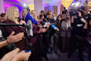 Sztab Moniki Piątkowskiej po wyborach prezydenckich w Krakowie