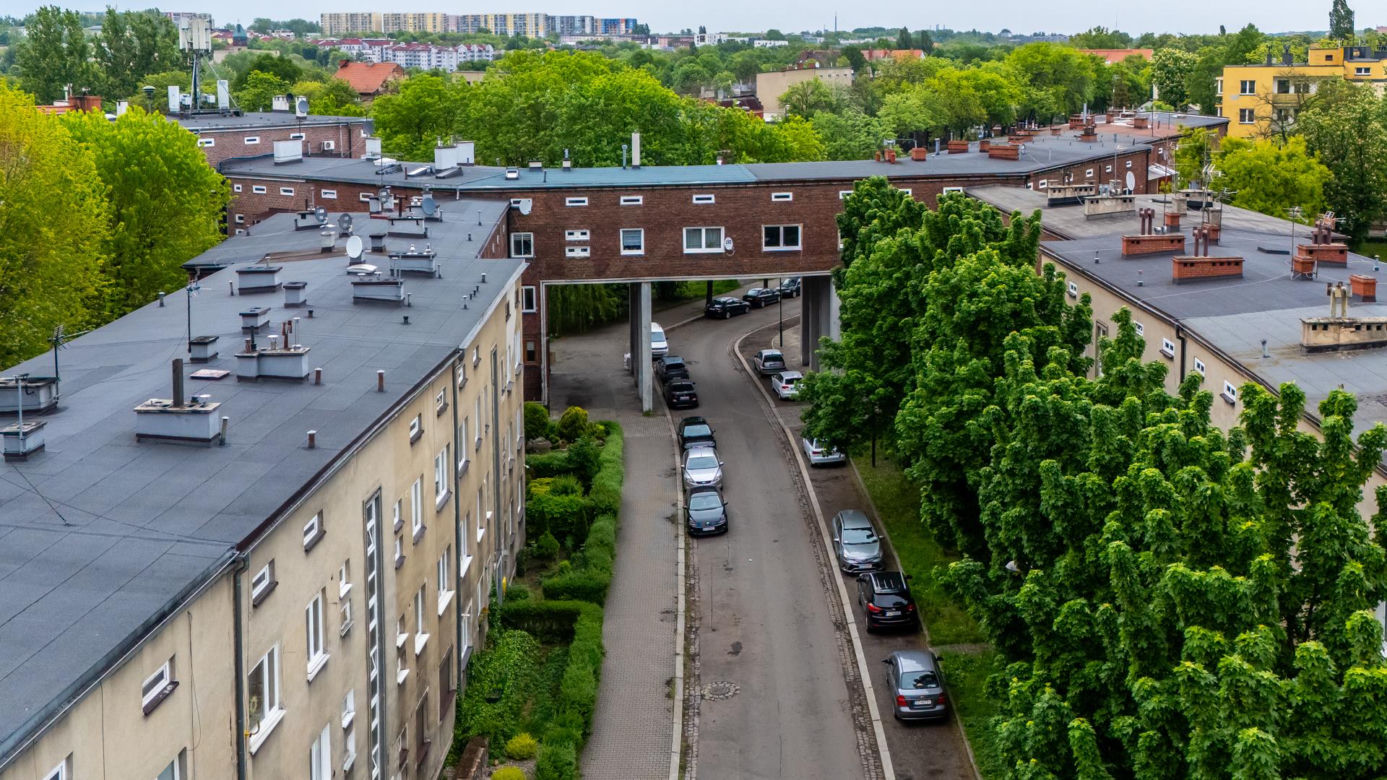 Plac Słowiański w Zabrzu - przedwojenna zabudowa