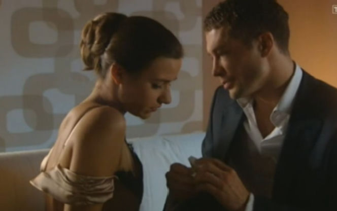 ''M jak miłość'' Tomek (Andrzej Młynarczyk) Małgosia (Joanna Koroniewska)