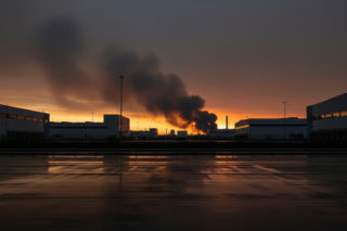 Potężny pożar hali w Skawinie. Ile trwa walka z żywiołem?
