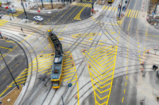 Tramwaj do Dworca Zachodniego w Warszawie - grudzień 2025