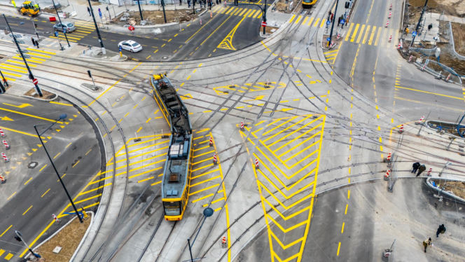 Tramwaj do Dworca Zachodniego w Warszawie - grudzień 2025