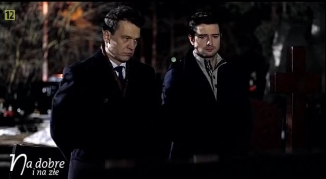 	Na dobre i na złe odc. 558. Adam Krajewski (Grzegorz Daukszewicz), Andrzej Falkowicz (Michał Żebrowski)