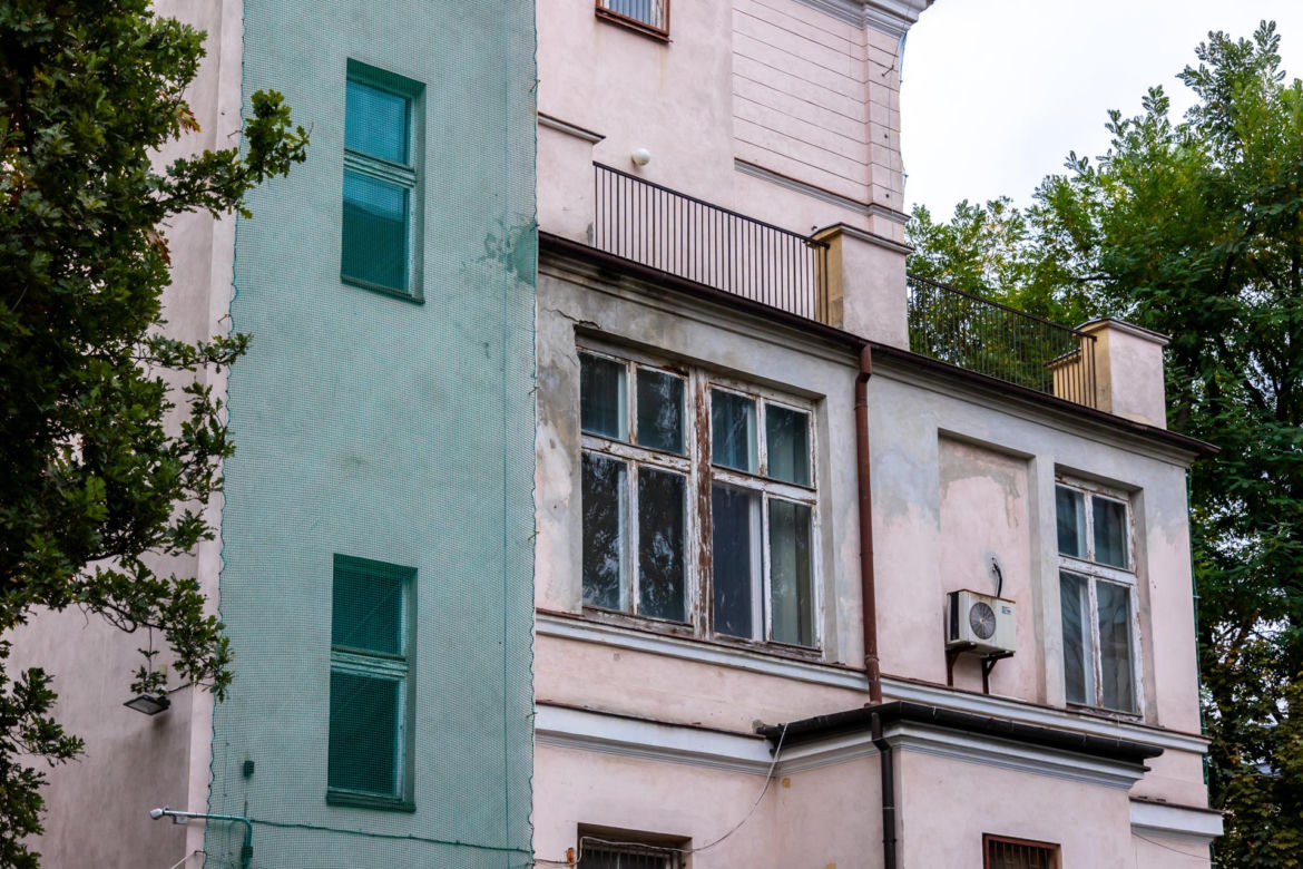 Nowa siedziba Muzeum Getta Warszawskiego – zbliżenie na bok budynku