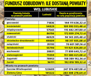 Unijny fundusz odbudowy - tyle dostaną powiaty