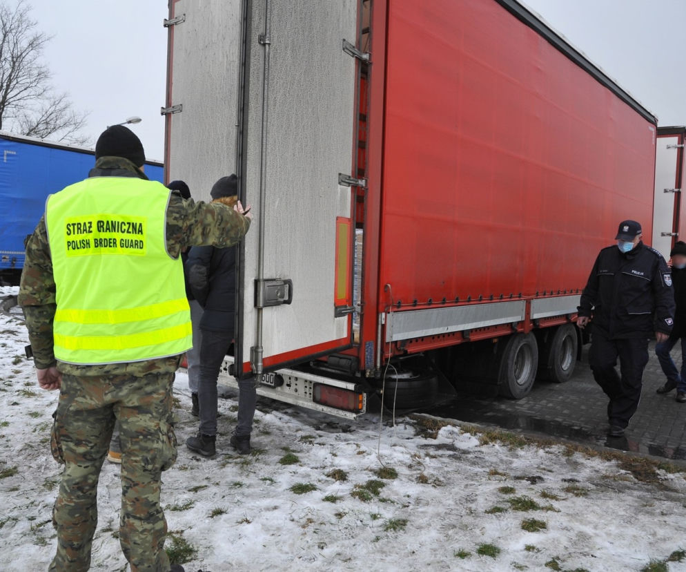 Nielegalni imigranci zatrzymani w ciężarówce na Dolnym Śląsku