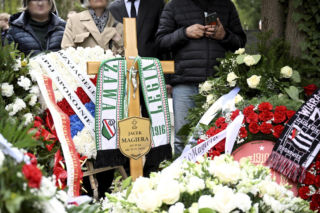 Pogrzeb Jacka Magiery. Spoczął obok Lucjana Brychczego