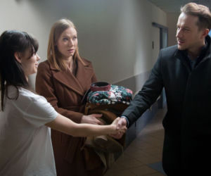 Na dobre i na złe odcinek 703. Blanka (Pola Gonciarz), Wiktoria (Katarzyna Dąbrowska), Eryk (Paweł Ciołkosz)