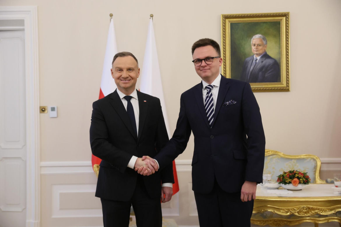 Spotkanie Szymona Hołowni i Andrzeja Dudy
