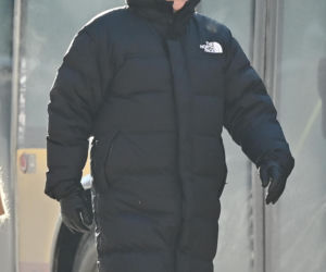 Marek Kondrat z żoną i córką w Warszawie