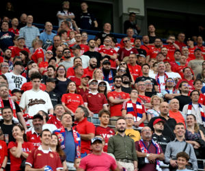 Wisła Kraków - Wrexham. Kibice