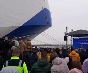 Chrzest promu Jantar Unity