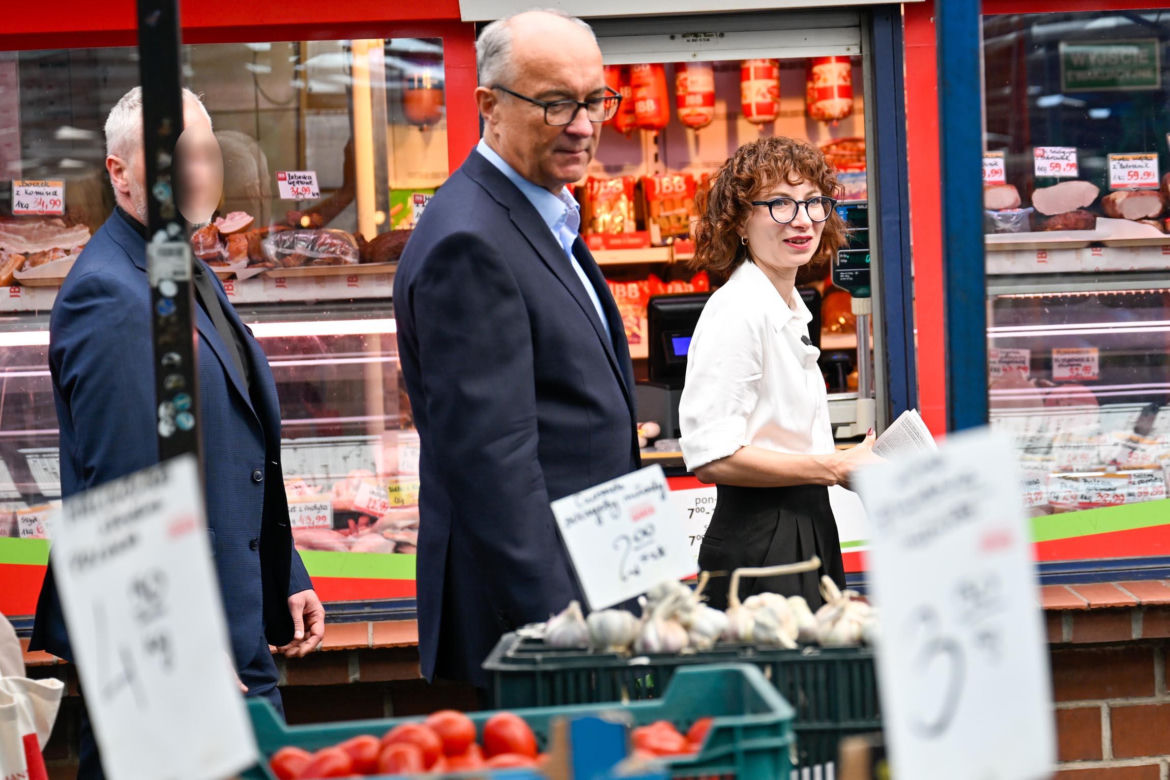 Czarzasty i Gosek‑Popiołek kręcili obwarzanki.