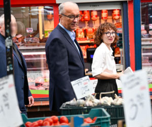Czarzasty i Gosek‑Popiołek kręcili obwarzanki.