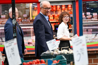 Czarzasty i Gosek‑Popiołek kręcili obwarzanki.
