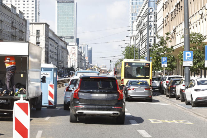 Remont torów na Jerozolimskich