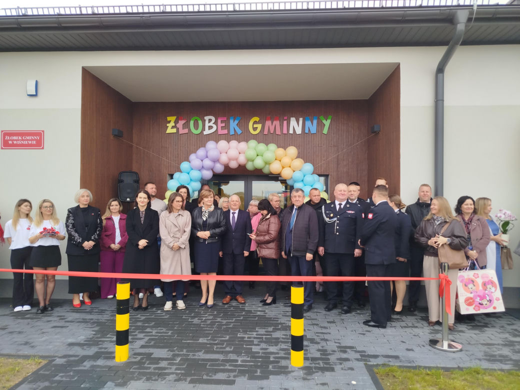 Otwarcie pierwszego publicznego Żłobka Gminnego w Wiśniewie. Z placówki korzysta ok. 30 dzieci