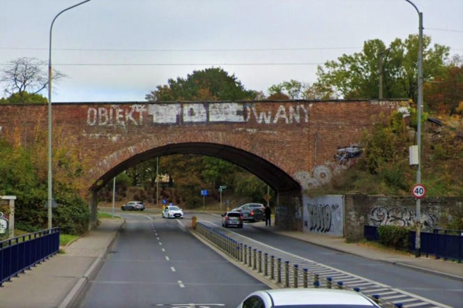 Wiadukt na ul. Wilczej przed remontem