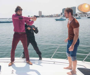 Burza. Damian (William Levy), Hernan (Ivan Sanchez)