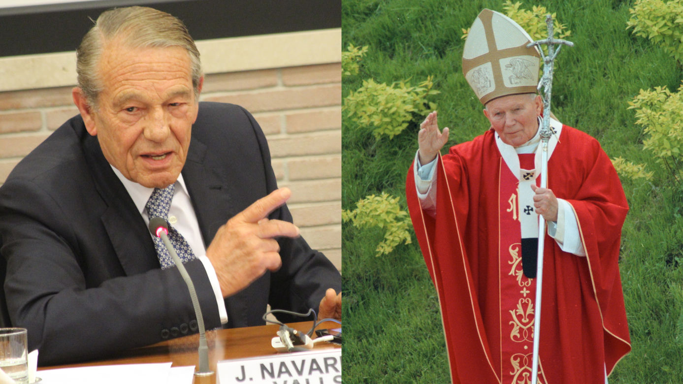 Jan Paweł II i Joaquin Navarro-Valls 