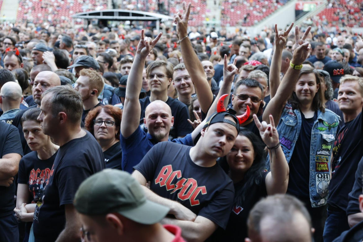 Koncert AC/DC w Warszawie (4.07.2025) - część pierwsza. Organizatorem koncertu jest Live Nation