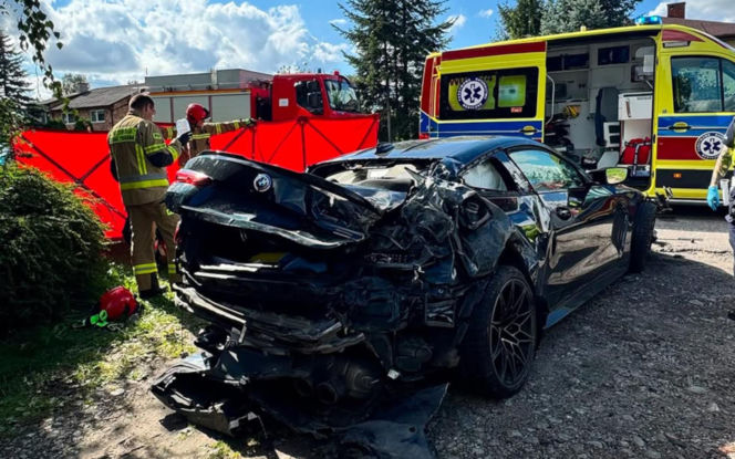 Tragiczny wypadek BMW w Sochaczewie