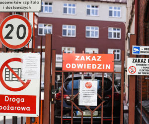 Szpital zakaźny w Bydgosczy tylko dla pacjentów z podejrzeniem koronawirusa. Szpital jest całkowicie zamknięty.