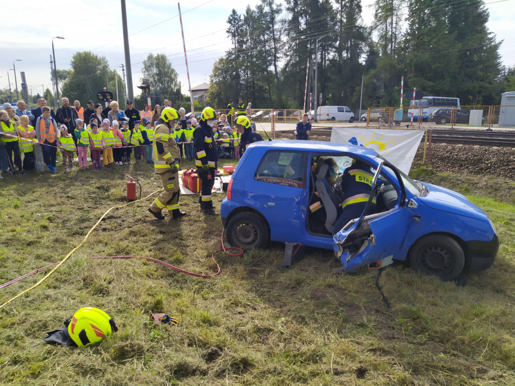 ZOBACZ ZDJĘCIA z akcji "Bezpieczny przejazd" w Koszewnicy, w gminie Kotuń - 15.09.2022