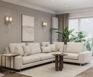 Kaszmirowe mieszkanie w gdańsku - projekt Renata Michałowicz