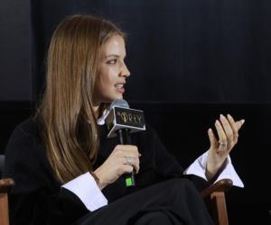 Iga Lis na pokazie filmu Bałtyk