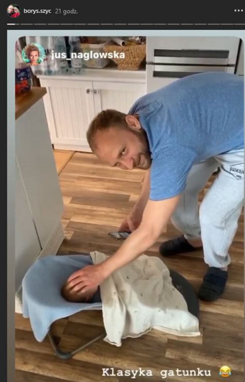 Borys Szyc i jego piękne dziecko