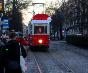 Świąteczny tramwaj w Szczecinie