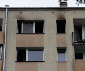 Pożar w bloku przy ul. Tołstoja