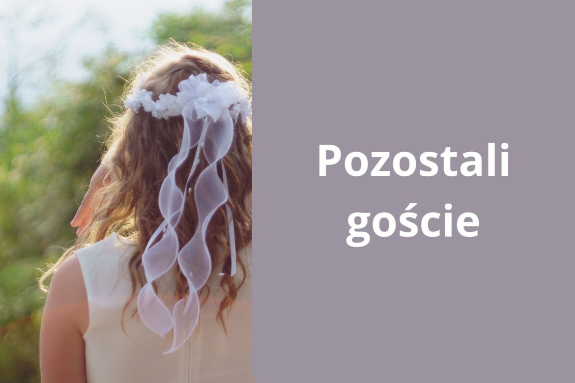 Ile na komunię dają pozostali goście?