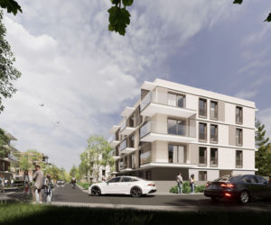 Wizualizacja nowego osiedla w dzielnicy Tłoki