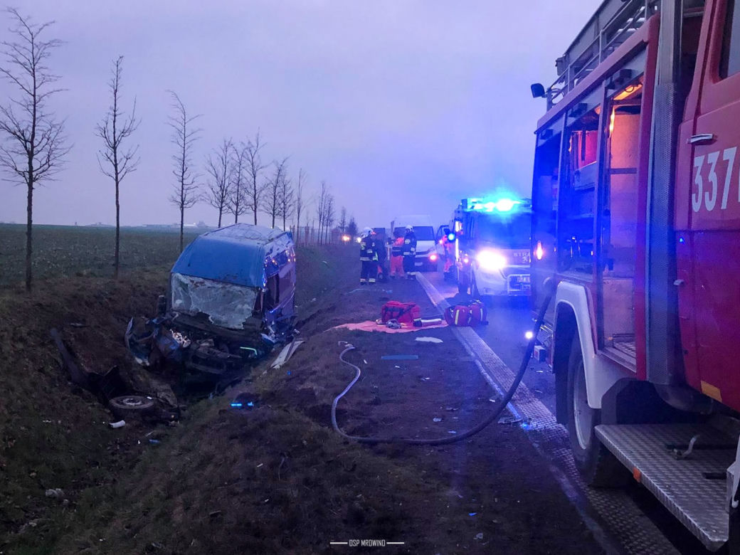 Śmiertelny wypadek na DW 184