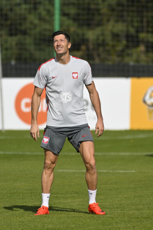 Reprezentacja Polski trenuje przed meczem Polska - Rumunia
