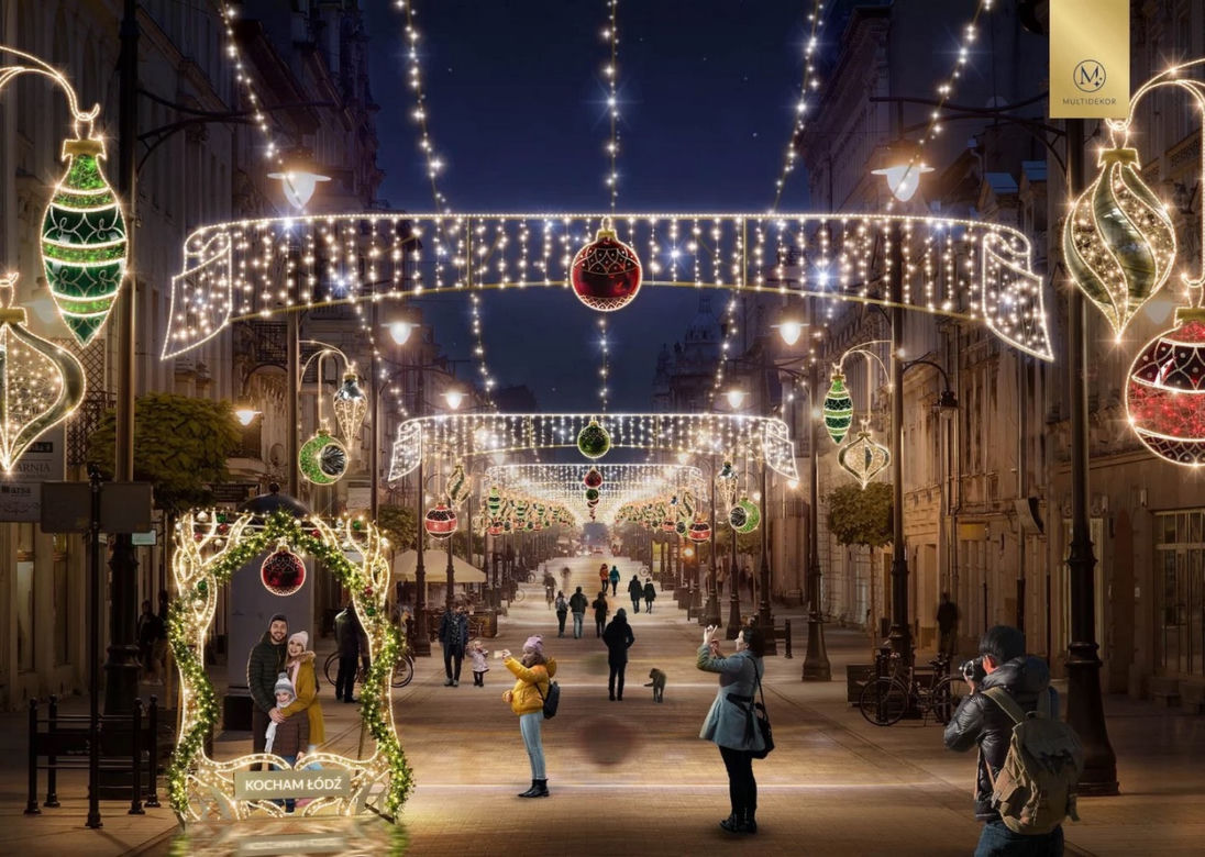 Świąteczna Piotrkowska zaskoczy nowymi iluminacjami