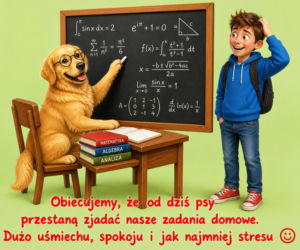 Zabawna kartka z okazji Dnia Nauczyciela