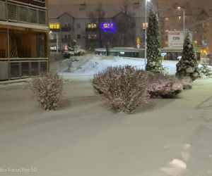 Olsztyn zasypany śniegiem