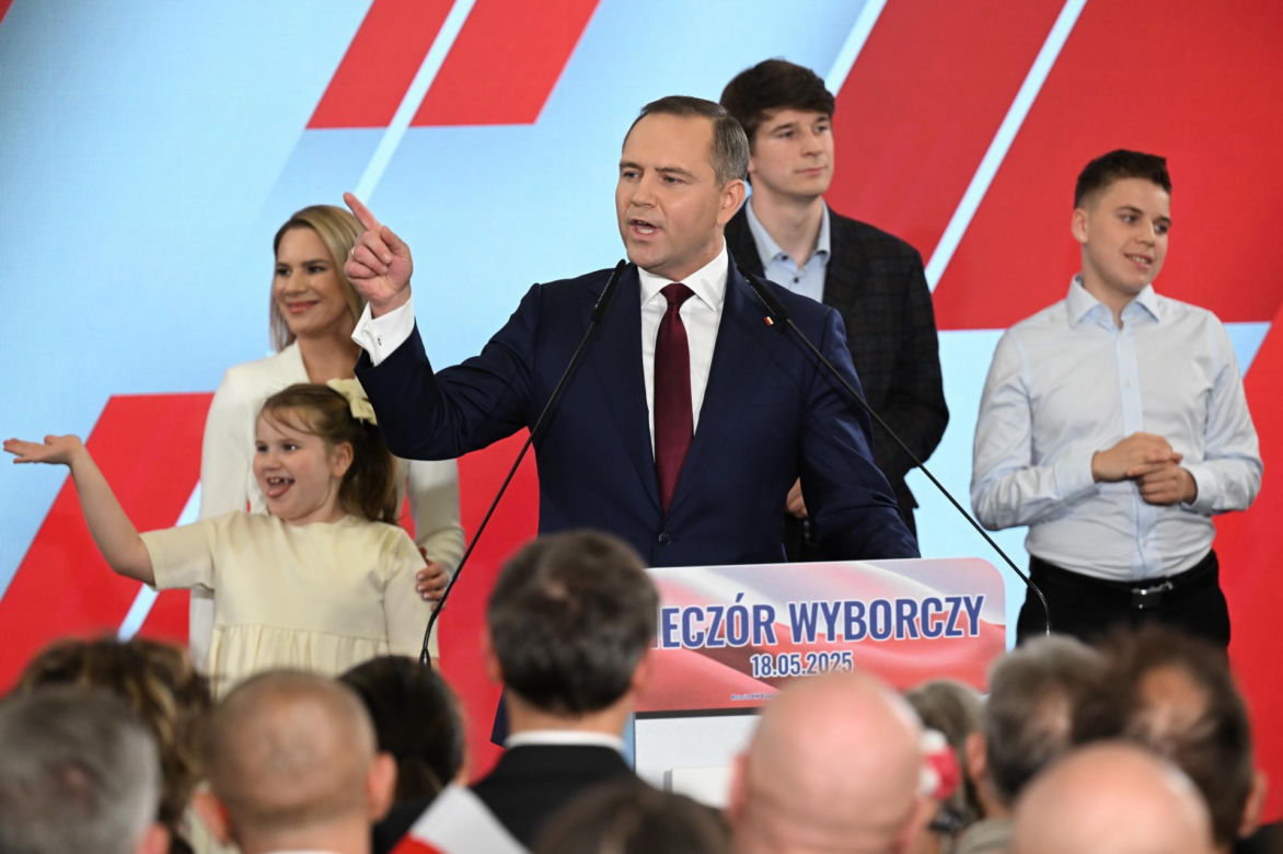 Rodzina Karola Nawrockiego na wieczorze wyborczym 
